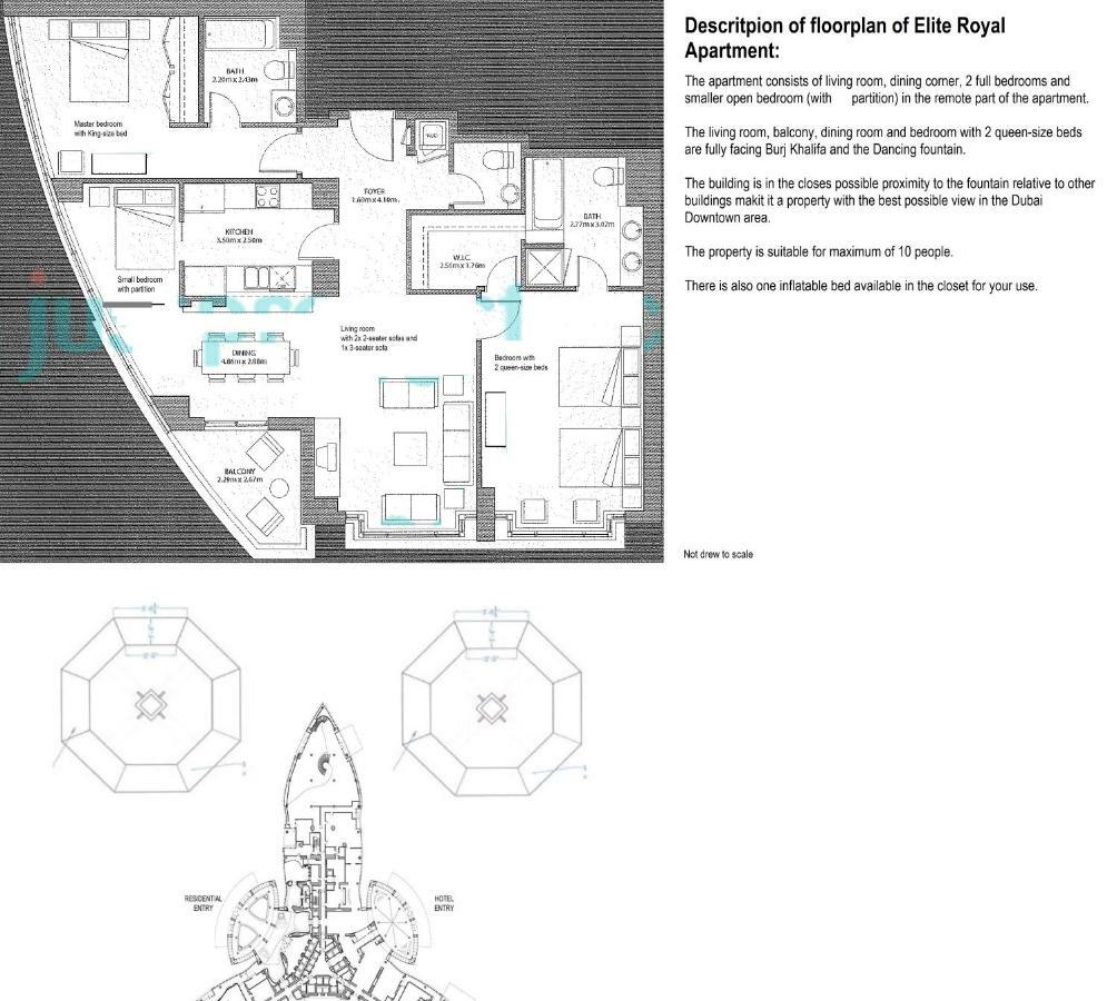 Elite Royal Apartment - Full Burj Khalifa And Fountain View - Caesar Дубай Экстерьер фото